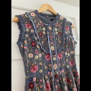 Needle & Thread Floral Jet Sleeveless Dress
